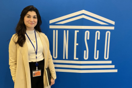 Magali en stage à l'UNESCO 