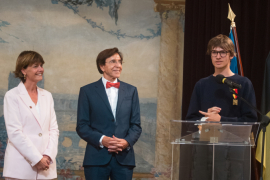 La Ministre Valérie De Bue, le Ministre-Président Elio Di Rupo, Pierre de Maere La Ministre Valérie De Bue, le Ministre-Président Elio Di Rupo, Pierre de Maere
